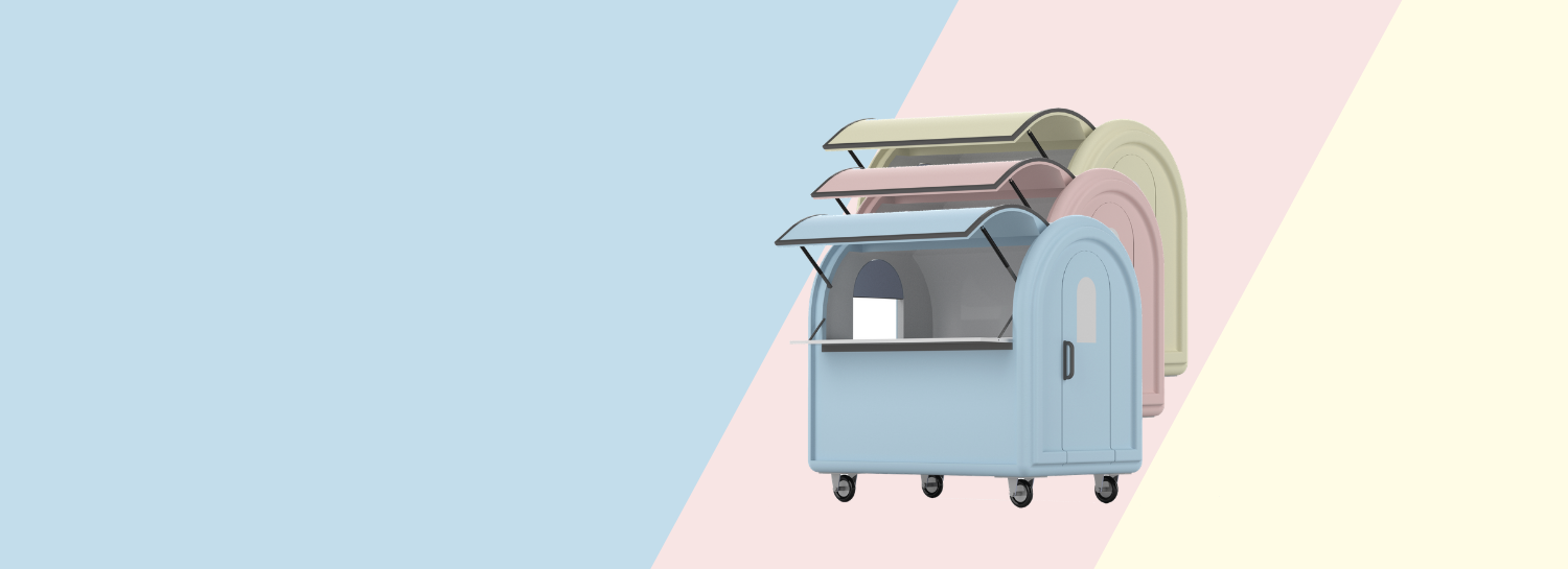 Bannières couleurs Mini Kiosque Moduco